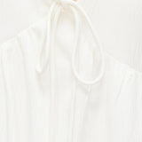 White V-neck Spaghetti Strap Dress