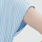 Collar Vertical Stripe Dress