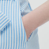 Collar Vertical Stripe Dress