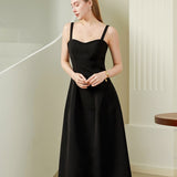 Mid length waist cinched dress
