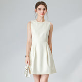 Round Neck Sleeveless Dress