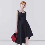 High Waisted A-Line Sleeveless Dress