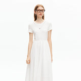 Round Neck Short Sleeved Dress