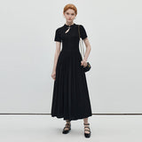 Chinese Style Standing Collar Dress