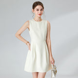 Round Neck Sleeveless Dress
