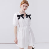 V-neck Bow Dress