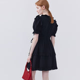 V-Neck Lace Up Dress
