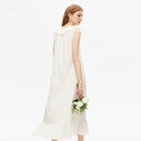 Off Shoulder Sleeveless A-line Dress