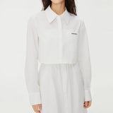 Collar Short Skirt Shirt Dress Set