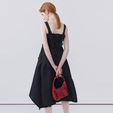 High Waisted A-Line Sleeveless Dress