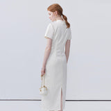 Standing Collar Buckle Cheongsam