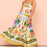 Graffiti camisole dress