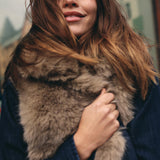 Loose collar short vest