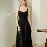 Mid length waist cinched dress
