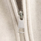 Solid Color Tweed Coat
