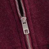 Zipper Tweed Coat