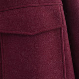 Zipper Tweed Coat