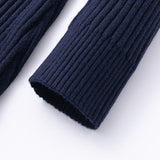Round Neck Long Sleeved Knitted Dress