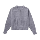 Zipper Knitted Pilot Jacket