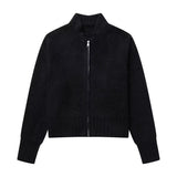Zipper Knitted Pilot Jacket