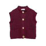 Short knit vest