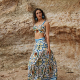 Baroque Printed Two-Piece Holiday Set