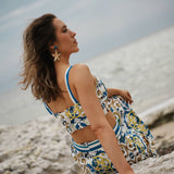 Baroque Printed Two-Piece Holiday Set