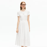 Round Neck Short Sleeved Dress