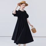 Off Shoulder Short Sleeved Dress