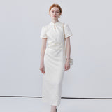 Standing Collar Buckle Cheongsam