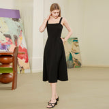 Black camisole dress