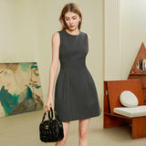 Sleeveless vest dress