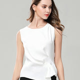 White Short Chiffon T-shirt