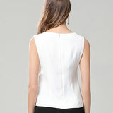 White Short Chiffon T-shirt