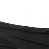 Black Off Shoulder High Waisted Dress