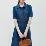 Collar Breasted Denim Dress