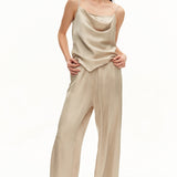 Suspenders long pants suit