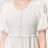 A-line Bubble Sleeve Dress