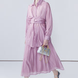 Solid Color Skirt Set