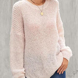 Oversized Textured Knit Sweater