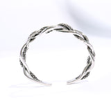 Vintage Braided Open Cuff Bracelet