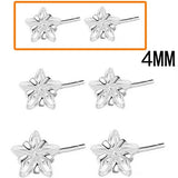 Shiny Zircon Star Stud Earrings