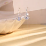 Ginkgo Leaf Zircon Tassel Ear Threads