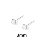 Four - Prong Zircon Stud Earrings