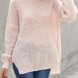 Oversized Textured Knit Sweater