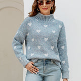 Mock Neck Bouclé Sweater