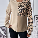 Colorblock Crewneck Knit Top