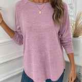 Long-Sleeve Crewneck Knit Base Top