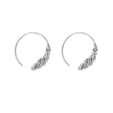 Wheat Ear Hoop Earrings