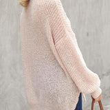 Oversized Textured Knit Sweater